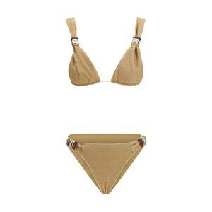 Oseree Polyamide Bikini in Finish Women Gold Swimwear